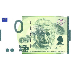 0 Euro biljet Albert Einstein